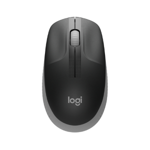 Logitech M190 - Mouse - ottica - 3 pulsanti - senza fili - ricevitore wireless USB - grigio medio