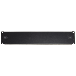 LINK PANNELLO CIECO 2 UNITA' PER ARMADI RACK 19" COLORE NERO CHIUSURA A SCATTO