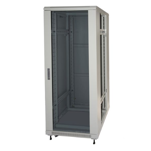 LINK ARMADIO RACK 19" PER RETI 32U (A)1610, (L)600, (P)600 COLORE GRIGIO PORTA VETRO