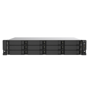 QNAP TS-1273AU-RP - Server NAS - 12 alloggiamenti - montabile in rack - SATA 6Gb/s - RAID 0, 1, 5, 6, 10, JBOD, sostituzione a caldo, hot spare 6, hot spare 10 - RAM 8 GB - Gigabit Ethernet / 2.5 Gigabit Ethernet - iSCSI supporto - 2U