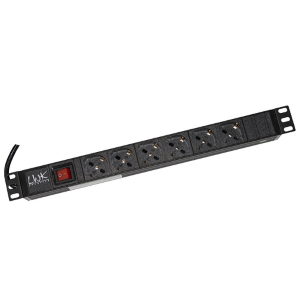 LINK ARMADIO RACK MULTIPRESA 6 PRESE 19 TRIPOLARI/SCHUKO CON INTERRUTTORE