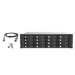QNAP TL-R1620Sep-RP - Array unit? disco rigido - 16 alloggiamenti (SATA-600 / SAS-3) - SAS 12Gb/s (esterna) - montabile in rack - 3U