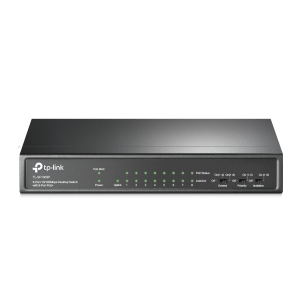 TP-Link TL-SF1009P - Switch - unmanaged - 8 x 10/100 (PoE+) + 1 x 10/100 - desktop - PoE+ (65 W)