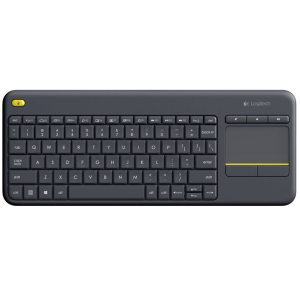 Logitech Wireless Touch Keyboard K400 Plus - Tastiera - senza fili - 2.4 GHz - Tedesca - nero