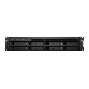 SYNOLOGY NAS RACK 8BAY 2.5"/3.5" SSD/HDD SATA, 2xSSD M.2 SATA, AMD RYZEN V1500B 4CORE 2.2 GHz, 4GB SODIMM DDR4 ECC (UP TO 32GB), 4x1GbE, 2xUSB 3.0, 1xSPCIE 2.0: 8x4-LANE