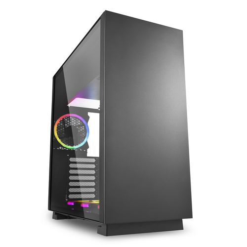SHARKOON CASE ATX PURE STEEL, 7 SLOT, 2XUSB3, 1X120MM RGB FAN FRONT, 3X120MM RGB FAN REAR