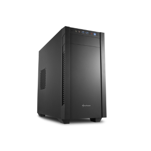 SHARKOON CASE S1000 MINI TOWER MICRO-ATX/MINI ITX, 4 SLOT, 2XUSB 3,0, 1X120 FRON 1X120 REAR, COLORE NERO