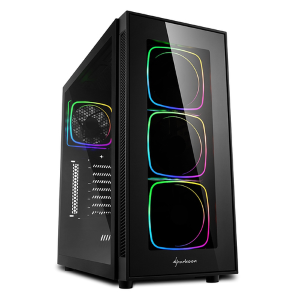 SHARKOON CASE TG6 RGB, ATX, 7 SLOTS EXPANSION, 3 USB 3.0, 2 USB 2.0, DRIVE BAY DA 2,5"/3,5"