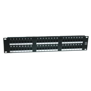 DIGITUS PANNELLO PATCH 19" NON SCHERMATO UTP 48 PORTE 8 POLI RJ45 PER RETI CATEGORIA 6 - 2 UNITA'