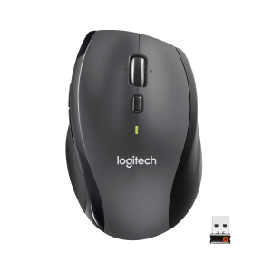 Logitech Marathon M705 - Mouse - per destrorsi - laser - senza fili - 2.4 GHz - ricevitore wireless USB