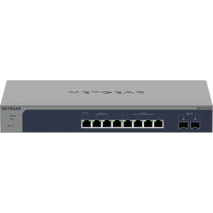 NETGEAR Switch Smart 10 Porte Multi-Gigabit/10G con 8x, 2x 10G SFP+, Gestione Cloud Insight, Desktop/Rackmount e Garanzia a Vita