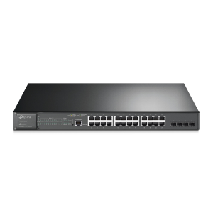 TP-LINK SWITCH 24P RJ45 POE+ 4SLOT SFP 1P USB MANAGED L2