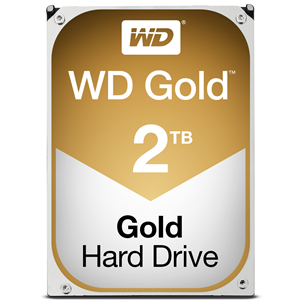 Western Digital WD Gold Datacenter Hard Drive WD2005FBYZ - HDD - 2 TB - interno - 3.5" - SATA 6Gb/s - 7200 rpm - buffer: 128 MB