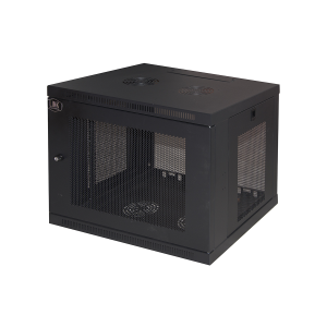 LINK ARMADIO RACK 19" 9U CON PORTE TRAFORATE MM 510 (A), 600 (L), 450 (P) COLORE NERO