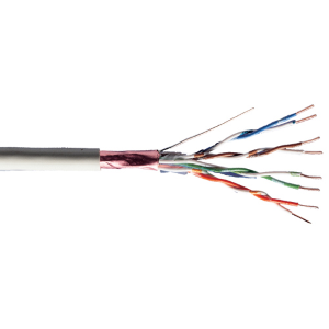 DIGITUS CAVO SOLIDO SCHERMATO F/UTP PER RETI CATEGORIA 5E IN RAME MATASSA MT. 305 CLASSE CPR: ECA