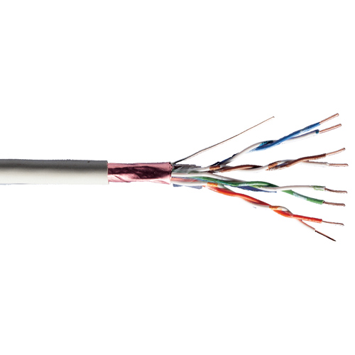 DIGITUS CAVO SOLIDO SCHERMATO F/UTP PER RETI CATEGORIA 5E IN RAME MATASSA MT. 305 CLASSE CPR: ECA