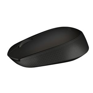 Logitech B170 - Mouse - ottica - 3 pulsanti - senza fili - 2.4 GHz - ricevitore wireless USB - nero