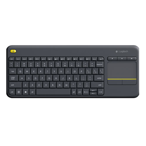 Logitech Wireless Touch Keyboard K400 Plus - Tastiera - senza fili - 2.4 GHz - italiana - nero