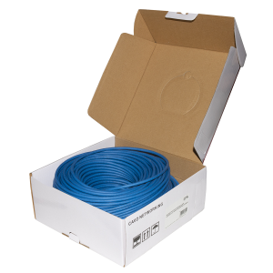 LINK MATASSA CAVO RETE CATEGORIA 6A NON SCHERMATO UTP AWG24 HALOGENFREE FLESSIBILE COLORE BLU MT.100