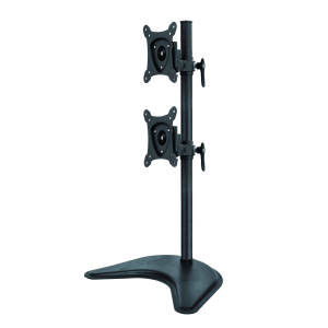 LINK SUPPORTO DA TAVOLO CON BASE FINO A DUE VIDEO FINO A 15 KG DA 13 A 27" FINO A VESA 100X100