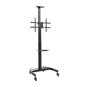 LINK SUPPORTO TV 37-70" FINO A 50 KG REGOLABILE IN ALTEZZA CON RIPIANI E RUOTE