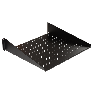LINK RIPIANO PER ARMADIO 19" 2 UNITA' PROFONDITA' 400 MM. (UNIVERSALE) COLORE NERO