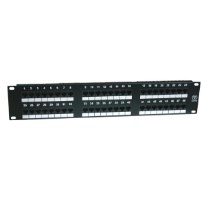 DIGITUS PANNELLO PATCH 19" NON SCHERMATO UTP 48 PORTE 8 POLI RJ45 PER RETI CATEGORIA 5E - 2 UNITA'