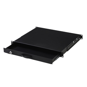 DIGITUS CASSETTO ESTRAIBILE CON MANIGLIA E CHIUSURA A CHIAVE PER ARMADI RACK 19" MISURE MM. 482X45X492 COLORE NERO