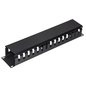 LINK PANNELLO GUIDACAVI PER ARMADI RACK 19" 2U A GABBIA NERO 483X88X70 MM IN METALLO