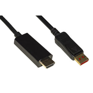 LINK CAVO DISPLAYPORT 1.4 - HDMI 2.0 CONTATTI DORATI 4KX2K 60HZ 18GBPS HDR RGB 4:4:4 DOPPIA SCHERMATURA MT 5