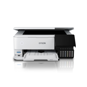 Epson EcoTank ET-8500 - Stampante multifunzione - colore - ink-jet - ricaricabile - A4/Letter (supporti) - fino a 16 ppm (stampa) - USB, LAN, Wi-Fi(ac), host USB - bianco