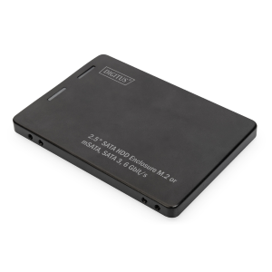 DIGITUS BOX ESTERNO 2,5" SATA HDD M.2 O mSATA SATA 3 6 Gbit/s, FINO A 520 MB/s