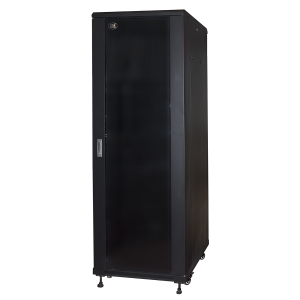 LINK ARMADIO RACK 19" PER RETI 37U (A)1770, (L)600, (P)600 COLORE NERO PORTA VETRO