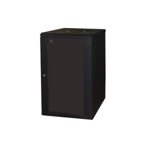 LINK ARMADIO RACK 19" 20 UNITA' DA MURO (A)995X (L)600 X PROFONDITA' 450 MM. COLORE NERO PORTA VETRO