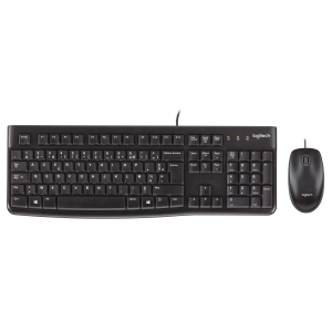 Logitech Desktop MK120 - Set mouse e tastiera - USB - Belga