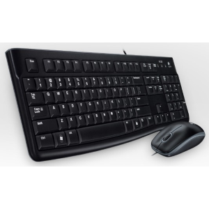 Logitech Desktop MK120 - Set mouse e tastiera - USB - svizzera