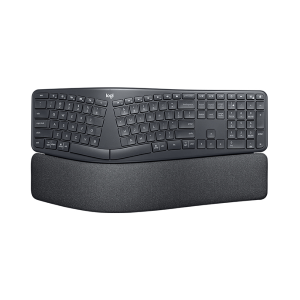 Logitech ERGO K860 - Tastiera - senza fili - 2.4 GHz, Bluetooth 5.0 - pan-nordico