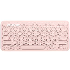 Logitech K380 Multi-Device Bluetooth Keyboard - Tastiera - senza fili - Bluetooth 3.0 - Tedesca - rosa