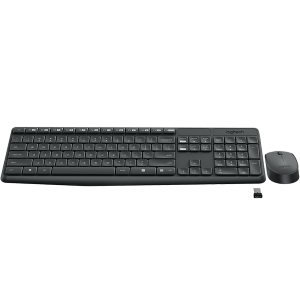 Logitech MK235 - Set mouse e tastiera - senza fili - 2.4 GHz - Ungherese