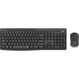 Logitech MK295 Silent - Set mouse e tastiera - senza fili - 2.4 GHz - pan-nordico - grafite