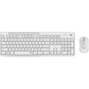 Logitech MK295 Silent - Set mouse e tastiera - senza fili - 2.4 GHz - QWERTZ - Tedesca - bianco spento