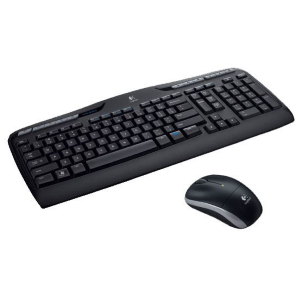 Logitech Wireless Combo MK330 - Set mouse e tastiera - senza fili - 2.4 GHz - Francese - nero