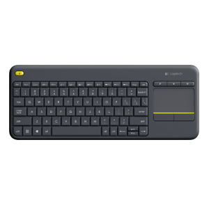 Logitech Wireless Touch Keyboard K400 Plus - Tastiera - con touchpad - senza fili - 2.4 GHz - QWERTZ - Ungherese - nero