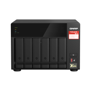 QNAP TVS-675 - Server NAS - 6 alloggiamenti - SATA 6Gb/s - RAID 5, 6, 10 - RAM 8 GB - Gigabit Ethernet / 2.5 Gigabit Ethernet - iSCSI supporto