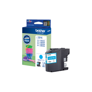 Brother LC221C - Ciano - originale - cartuccia d'inchiostro - per Brother DCP-J562DW, MFC-J480DW, MFC-J680DW, MFC-J880DW