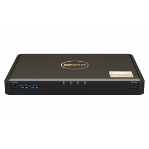 QNAP TBS-464 NASbook - Server NAS - 4 alloggiamenti - RAID 0, 1, 5, 6, 10 - RAM 8 GB - 2.5 Gigabit Ethernet - iSCSI supporto