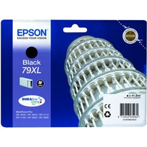 Epson 79XL - 41.8 ml - XL - nero - originale - cartuccia d'inchiostro - per WorkForce Pro WF-4630DWF, WF-4640DTWF, WF-5110DW, WF-5190DW, WF-5620DWF, WF-5690DWF