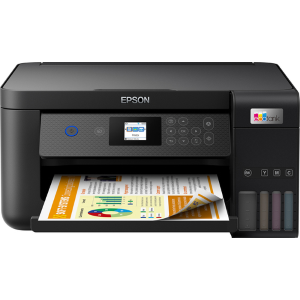 Epson EcoTank ET-2850 - Stampante multifunzione - colore - ink-jet - A4 (supporti) - fino a 10.5 ppm (stampa) - 100 fogli - Wi-Fi, USB - nero