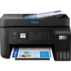 Epson EcoTank ET-4800 - Stampante multifunzione - colore - ink-jet - ricaricabile - A4 (supporti) - fino a 10 ppm (stampa) - 100 fogli - 33.6 Kbps - USB, LAN, Wi-Fi - nero