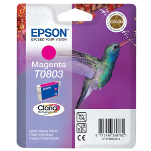 T0803 Cartuccia inchiostro magenta EPSON Claria, nella nuova confezione blister RS